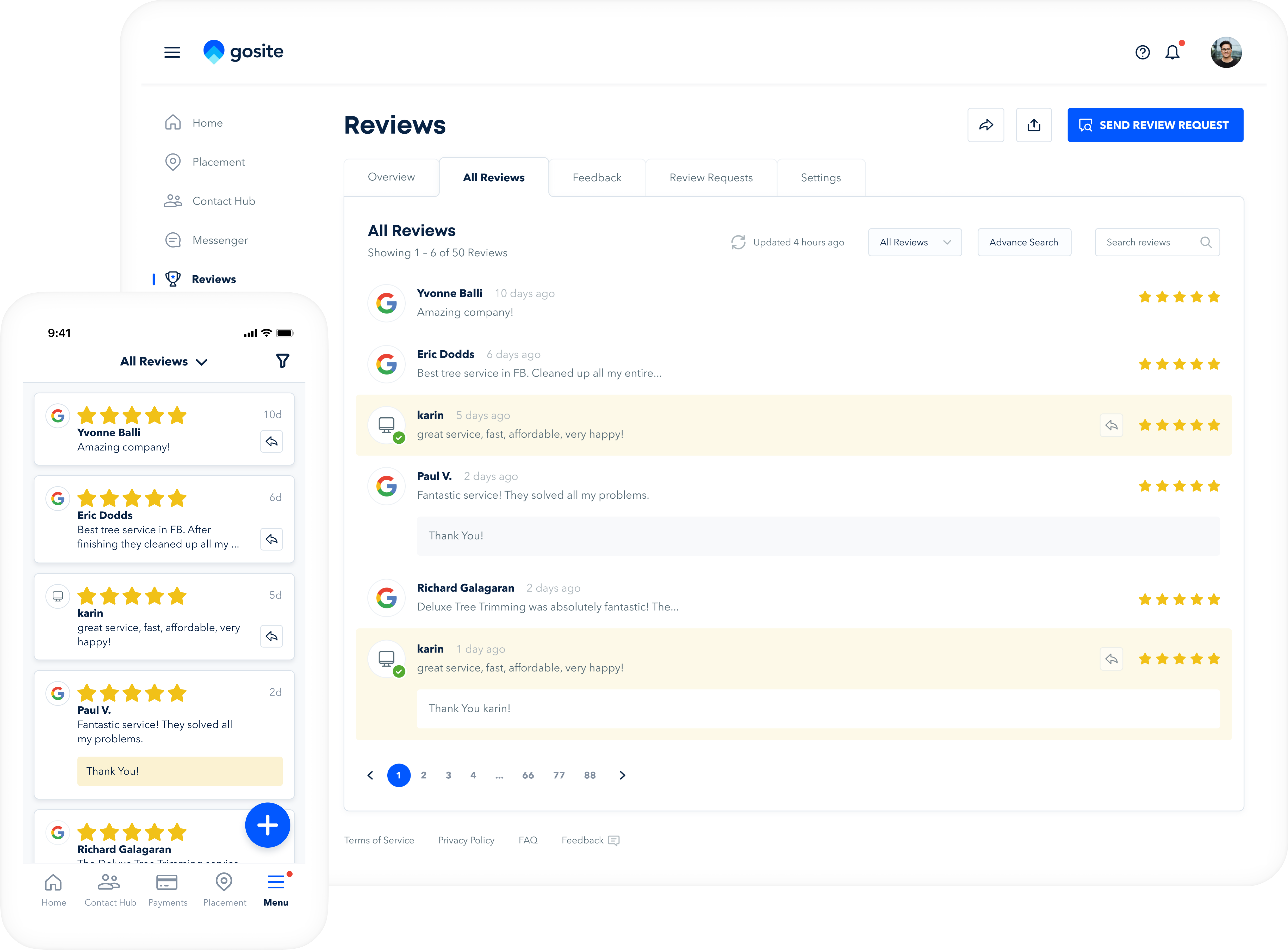 Respond to Reviews